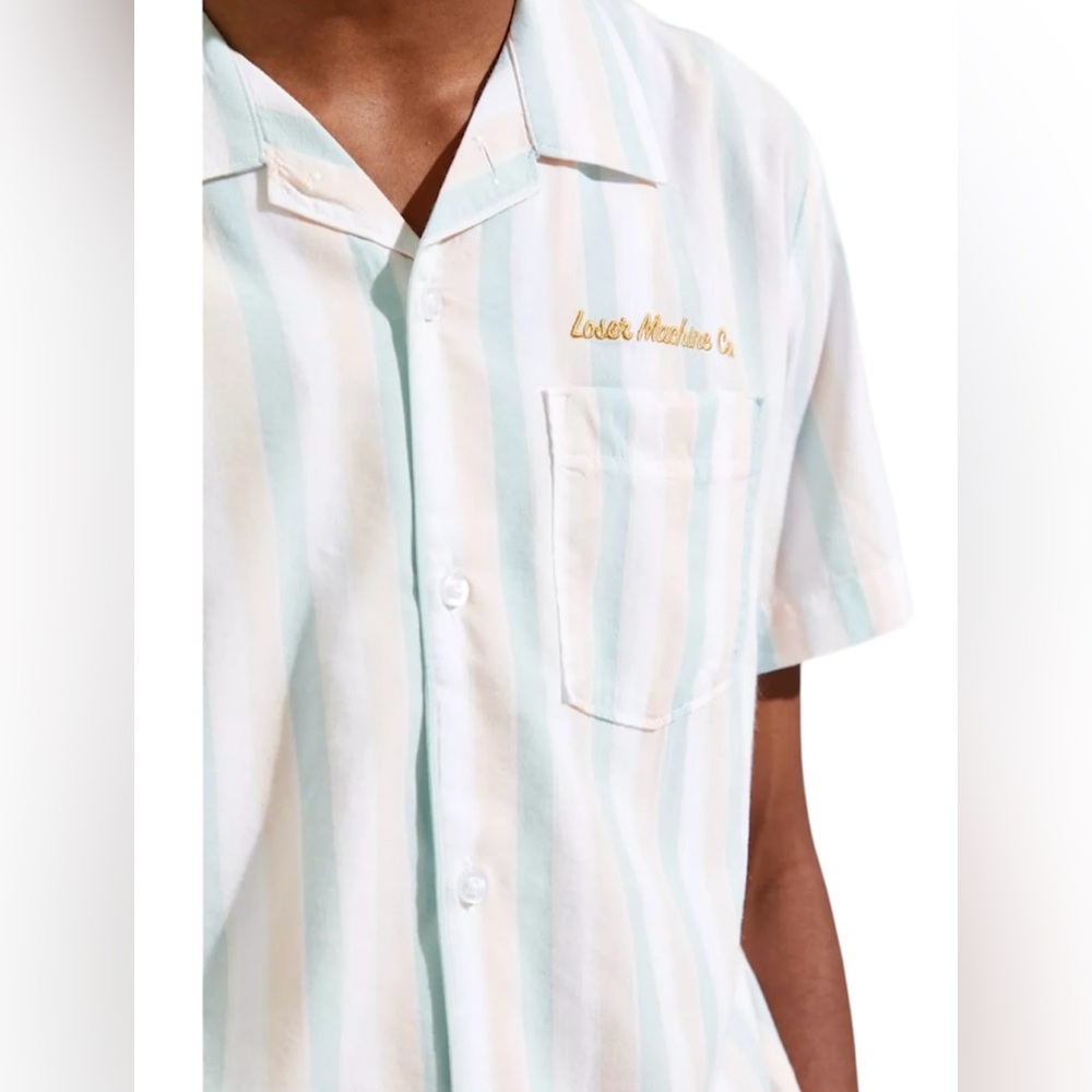 Loser Machine Hellsgate Woven Button Up Shirt - Size Medium - As Seen On OBX